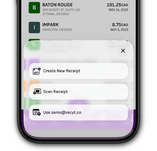 Receipt capture